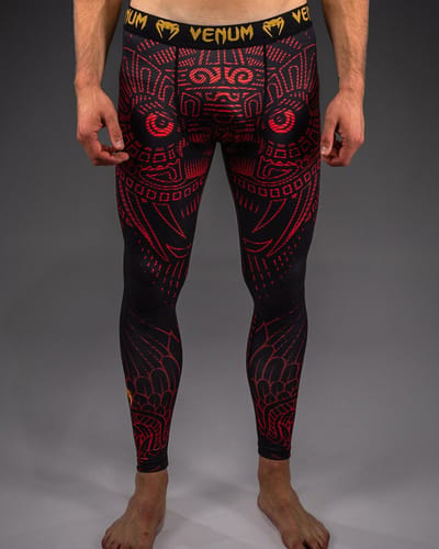 Venum Quetzal Fury Spats Black Fury Red Tangerine - S