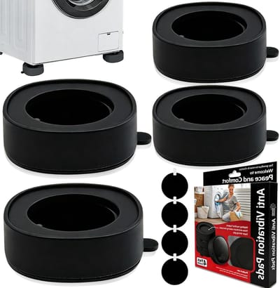 Wasmachine Ondersteuning - Trillingsdempers - Stabiliseren Apparaten - Universele Pasvorm - 4 Stuks - Zwart