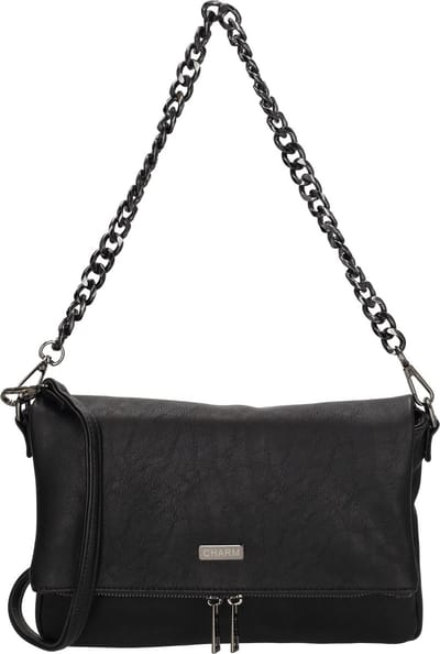 Charm London Bayswater Crossbody Schoudertas Fashion Bag - Zwart