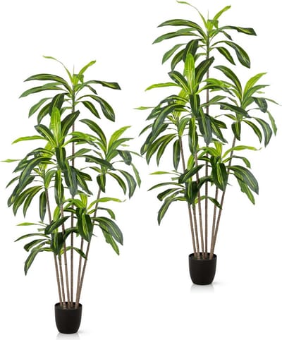 PASCH® Drakenboom kunstpalm, groot, 160 cm, duurzaam en natuurgetrouw | grote kunstplanten voor een natuurlijke sfeer