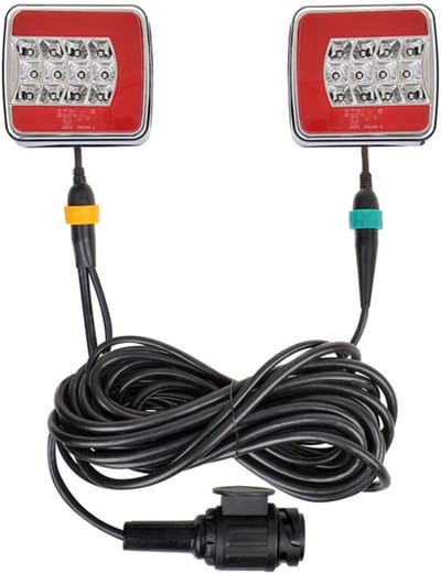ProPlus Aanhangerverlichtingsset LED - Magneten - 7.5m en 2.5m kabel - 13-polige stekker