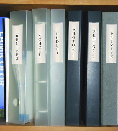 Etikethouders 55x102mm - Pack van 6 voor Documentidentificatie