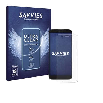 Savvies - Screenprotector voor Datalogic Memor 17 HC - Folie Beschermfolie transparant 18 Stuks