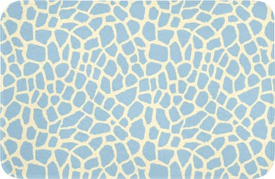 WC mat 60x40 cm - Antislip - Giraf - Modern - Blauw - Toiletmat - Vloermat - Douchemat - Toilet tapijt - Toiletmatten
