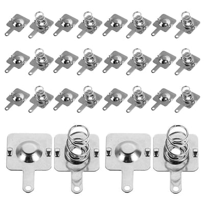 Batterijveercontacten - Veerplaten batterijen - Elektronica Reparatie - Hoge Geleidbaarheid - 30 Sets - Zilver