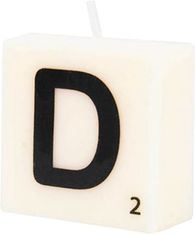 Letter Kaarsje - D