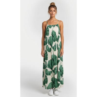 & Other Stories Conrad Treasure Dress White Maat: XS | Maxi Jurken Outlet | Dames | Groen