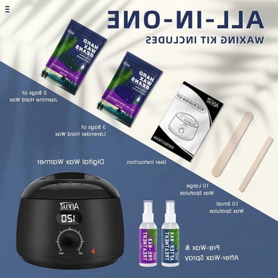 Waxverwarmer Set - Ontharingskit - Huidverzorging Thuis - Digitale Temperatuurregeling - 500g Wax - Zwart