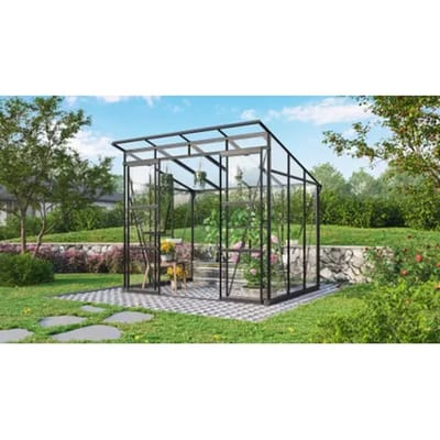 Vitavia Tuinkas Playa 5900 - Veiligheidsglas 3mm - Zwart - 254x192x231cm