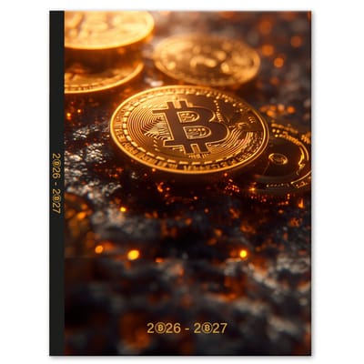 SOHO Agenda - A5 Formaat - 21x14,5cm - Jaar 26/27 - 12 maanden - Augustus t/m Juli - 1 week op 2 pagina's - Harde kaft - Met leeslint - Crypto