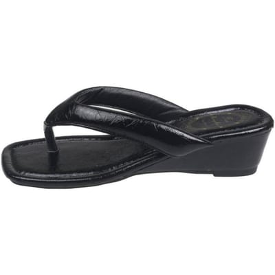 Dames Sleehak Slippers Zomer Slippers Open Teen Casual Strand Slide Sandalen Schoenen 40 black