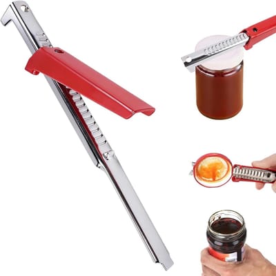 Verstelbare blikkenopener van roestvrij staal, handmatige flessenopener voor gezinnen, ouderen en kinderen, ideaal voor dagelijks gebruik en keukenaccessoires
