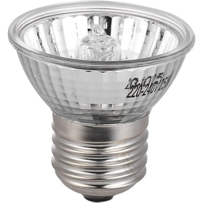 Lampe chauffante halogène 25W UVA UVB, ampoule chauffante pour Reptiles, lézard, tortue, Aquarium EU argenté