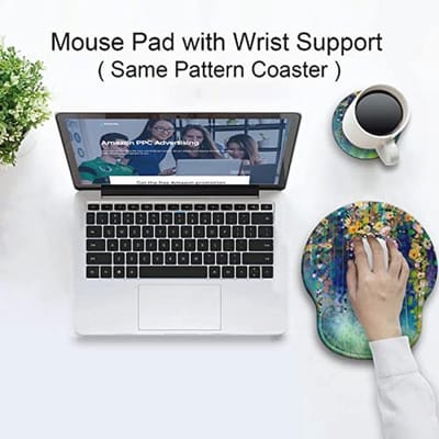 Ergonomische Muismat met Polssteun en Antislip Onderlegger - Perfect voor Laptop, Gaming en Kantoorwerk
