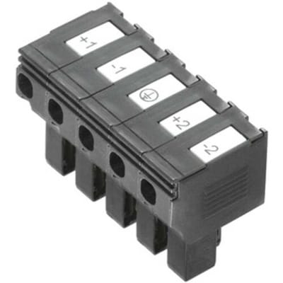 Weidmüller 1131730000 PTS 4 DC Veiligheids-connector Flexibel: 0.5-4 mm² Massief: 0.5-4 mm² Aantal polen: 5 10 stuk(s) Zwart Piece