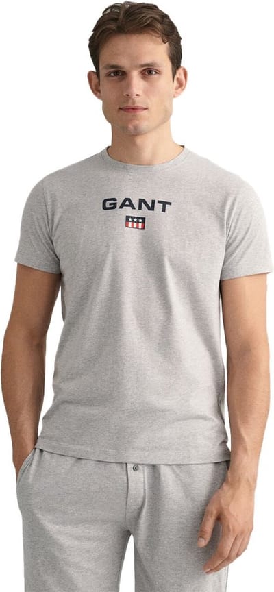 Gant 902319008 T-shirt Met Korte Mouwen Grijs S Man