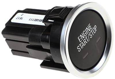 Allecto - Auto Motor Start Stop Knop - Schakelaar voor Chevr0let Cruze - Zwart en Zilver - Geschikt voor 9-4X - 95480111