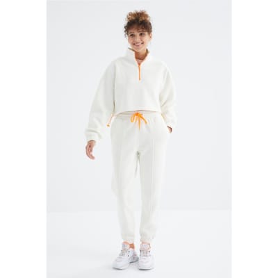 Oversized Fleece Sweatshirt en Broek Set