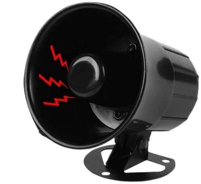 Buitensirene Alarm voor Thuis - Buiten Veiligheidssystemen - 110 db - DC 12 V - Geluidsdraad Sirene-hoorn - Luidsprekersysteem - Veiligheid Buitenshuis .