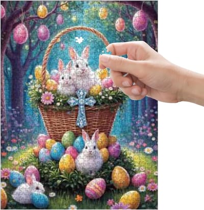Paasei Legpuzzel - Feestelijke Puzzel - Familie Spelletjes - 1000 Stukjes - 50x70cm