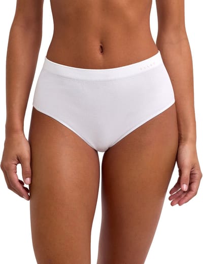 FALKE Daily Seamless Mid Waist naadloos modal broek van onderlaag dames wit - maat S