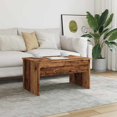 vidaXL - Salontafel - 80x50,5x41,5 - cm - bewerkt - hout - oud - houtkleurig