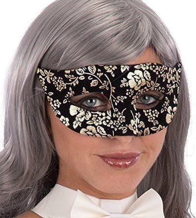 Partychimp Oogmasker - Zwart/Goud