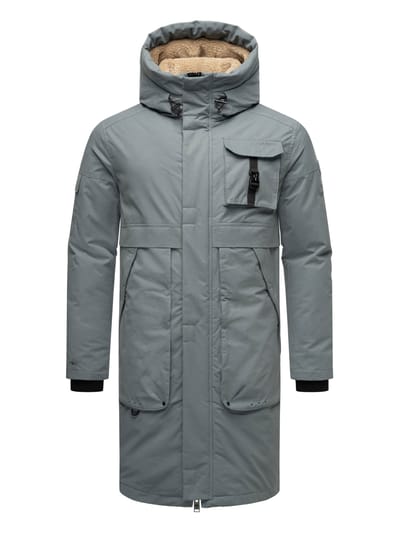 Stone Harbour heren outdoorjas Cyriaan met teddyvoering in capuchon en winddicht design