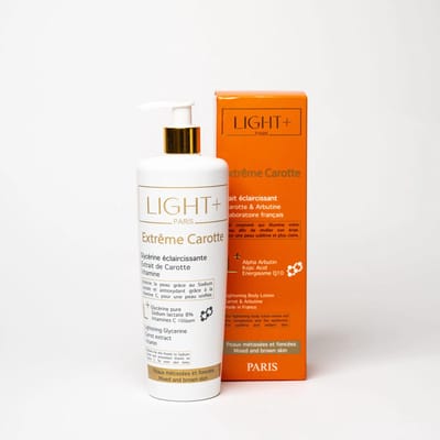 LIGHT+ PARIS Extreme Carotte Lightening Glycerine Body Lotion - 500ml