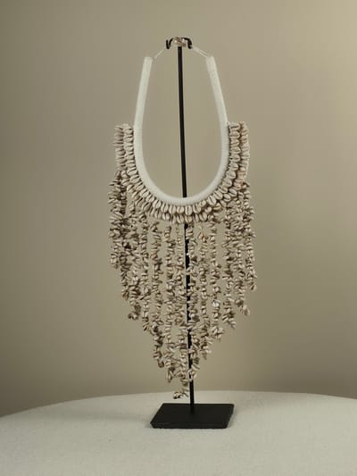 Blitzdeco - Schelpen Kraag - Kaia - Handgemaakt - Bruin - Tribal Chic Decoratie