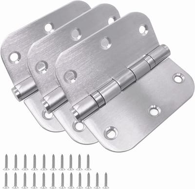 Roestvrijstalen Kogellager Deurscharnier 3,5 inch met 5/8 Radius Hoeken - Heavy Duty