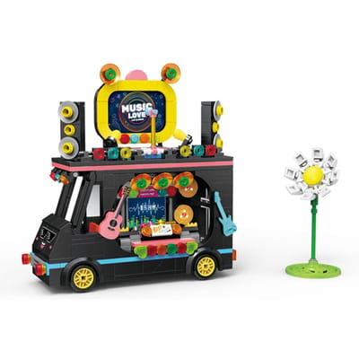 Kinderen Bouwstenen Stenen Meisjes Speelgoed Puzzel Cadeau Snackwagen Model Kerstcadeau Ouder-Kind Speelgoed type 2