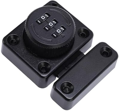 Dailygoods - Zwart Mechanisch Hangslot met Combinatiecode