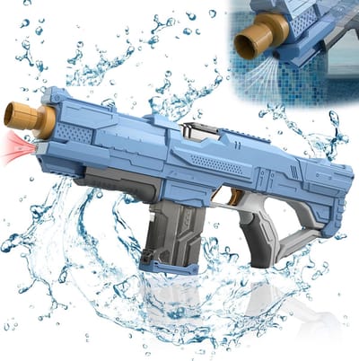Elektrisch waterpistool, elektrisch waterpistool met automatische wateropname, groot bereik, grote capaciteit, waterpistool, voor volwassenen en kinderen, zomer, strandfeest, zwembadspeelgoed.