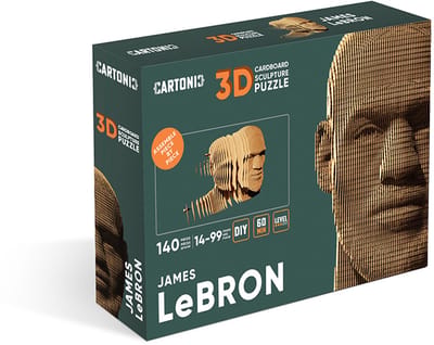 CARTONIC- LeBron James- 3D Puzzel-Speelgoed- Puzzel-DIY- Creatief- Karton- Kinderen en volwassen- 3D- puzzel-