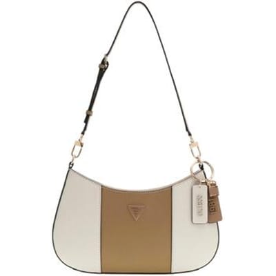 GUESS schoudertas Noelle II Top Zip Shoulder Bag Cream White / Beige veelkleurig