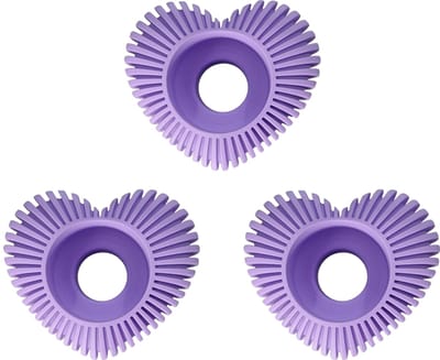 Waxinelichthouder Hart Gestreept - Paars - 3d geprint - Geschikt voor LED waxinelichtjes – Moderne woonaccessoire – Stijlvolle waxinelichthouder - 3 stuks