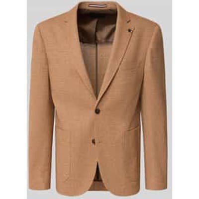 slim fit 2-knoopscolbert met structuurpatroon