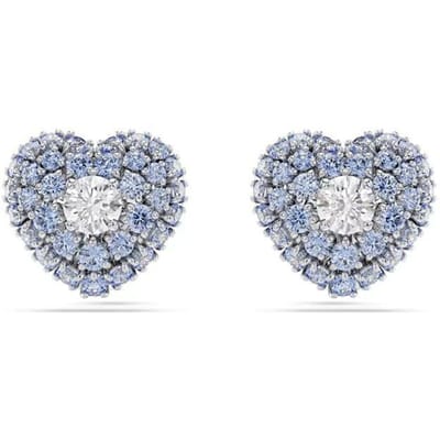 Swarovski Idyllia Hyperbola Hart Decoratie Zirkonia Rhodium Vergulde Oorbellen Dames oorbellen Blauw 5683576 Shopping Bag gray