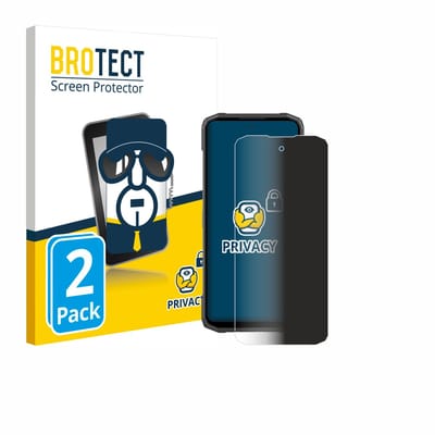 BROTECT - privacy screenprotector voor Doogee Blade 20 Turbo - Folie Beschermfolie Blauwlichtfilter 2 Stuks