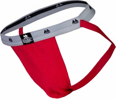 MM Sports The Original Swimmer/Jogger Jockstrap 1 inch Red - MAAT S - Heren Ondergoed - Jockstrap voor Man - Mannen Jock