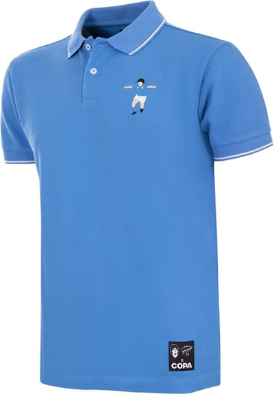 COPA - Maradona Napoli Embroidery Polo - Heren - Korte Mouw - Blauw - L