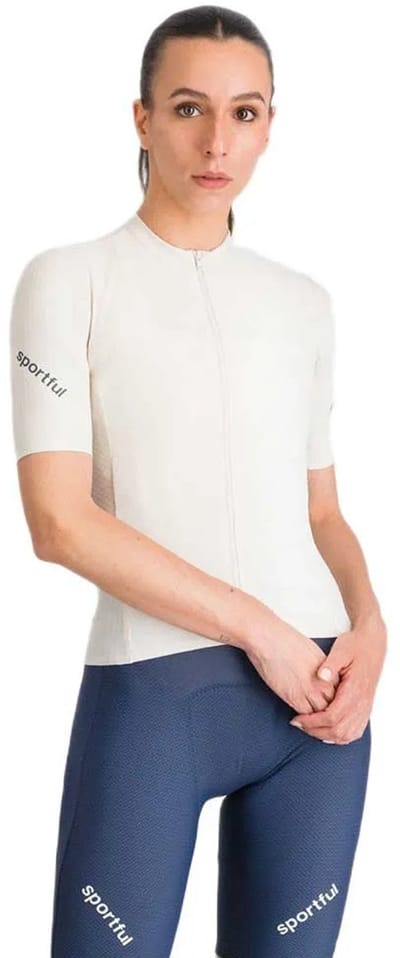 Sportful Hyperepic Korte Mouw Wielertrui Beige XS Vrouw