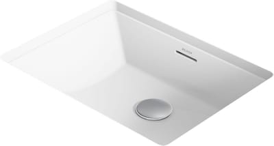 Brazn Rechthoek Onderbouw Wastafel, Wit