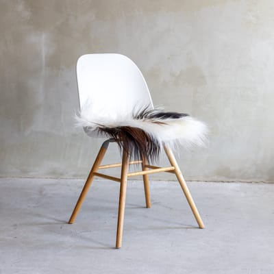 Van Buren - Stoelkussen spotted - 100% echt schapenvacht - Chairpad van IJslands schapenvacht