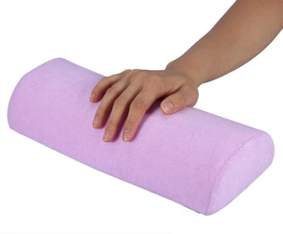 Dailygoods- Handsteun Professioneel - Zacht Pluche/Sponsmateriaal - Afneembaar/Wasbaar - Lichtgewicht - Comfortabel - Voor Nagelbehandeling - Nagelkussen