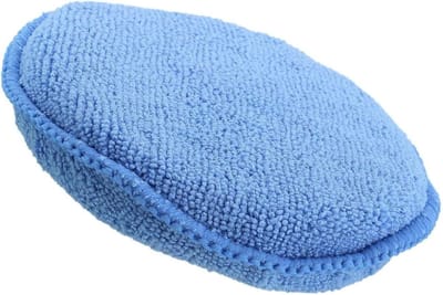 Autowas Microvezeldoek - Autopoetsdoek Polijstdoek - Auto Reinigen - Ergonomisch Ontwerp - 18 cm - Blauw