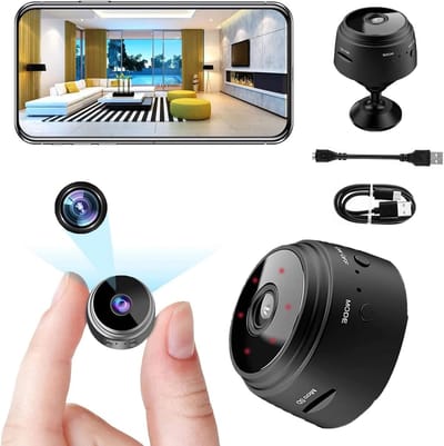 Mini Spy Camera Met Nachtzicht en Bewegingsdetectie - Draadloze Full HD Camera voor Binnen en Buiten
