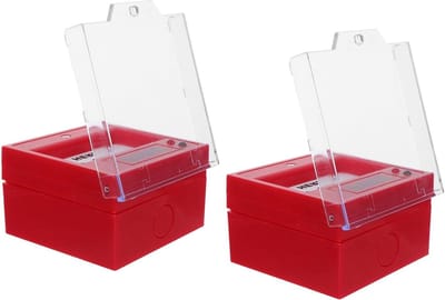 Noodalarm Knoppen - Handmatige Reset - Snelle Activering - Waterbestendig Lichtsignaal - 2 Sets - Rood