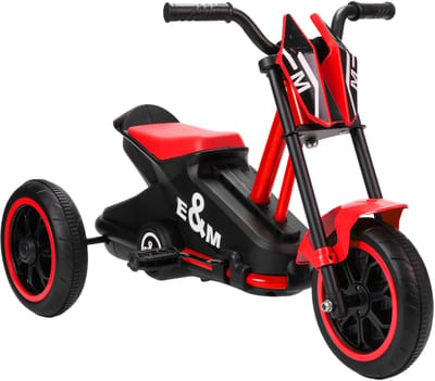 AIYAPLAY Kinderdriewieler - PP, Staal - 79 x 44 x 50 cm - Rood